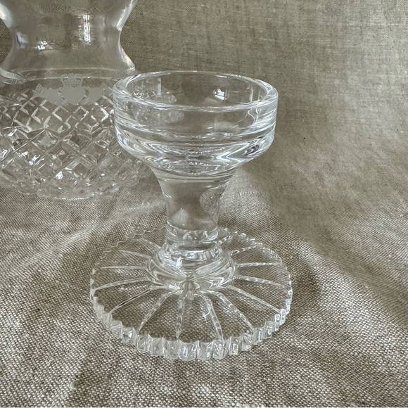 Galway Claddagh Ring Etched Hands crystal candle globe - Picture 8 of 13